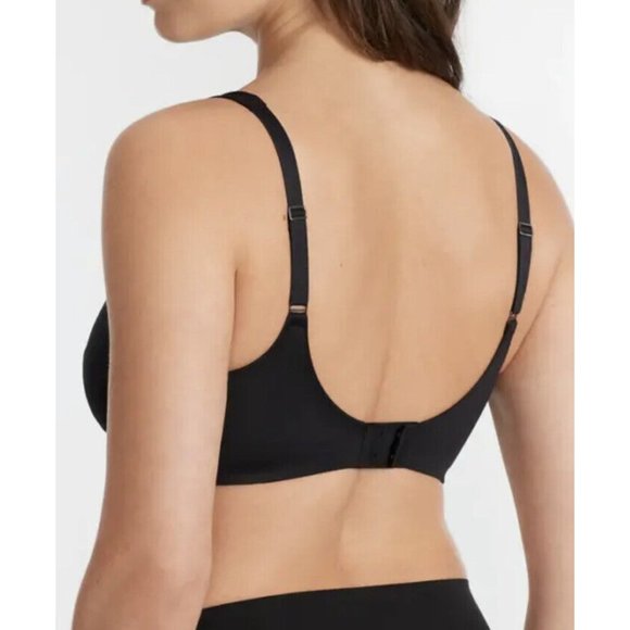 NWT Spanx Low Profile Illusion Lace Minimizer Bra Size 34G Black Champagne - Picture 9 of 11